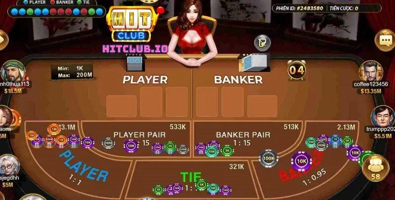 Hướng dẫn cách chơi Baccarat tại cổng game Hitclub