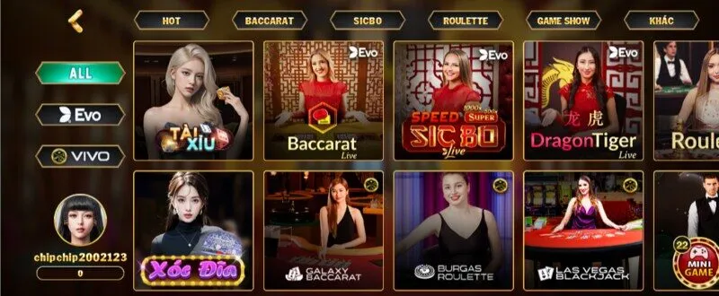 Giới thiệu game bài Live Casino Hit Club 