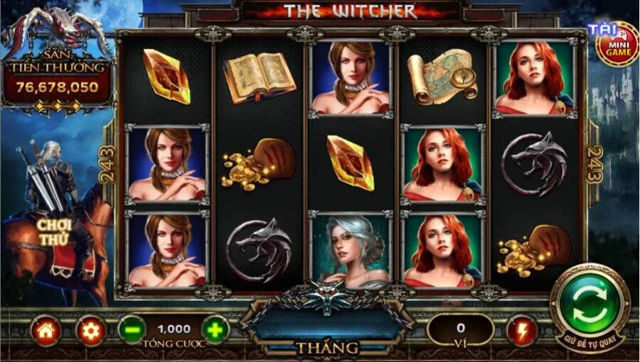 Thông tin về trò chơi mang tên The Witcher Hit Club