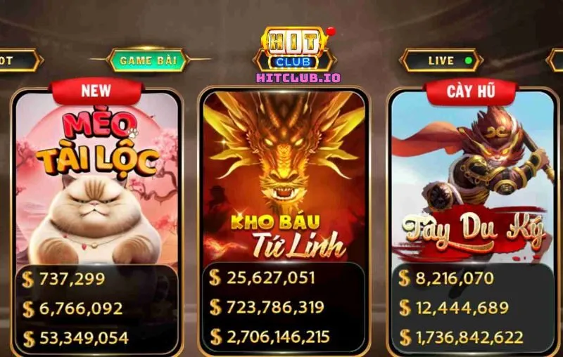 Review về game kho báu tứ linh Hit Club